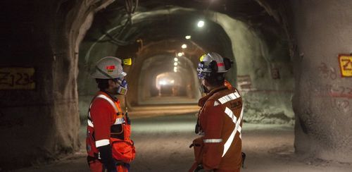 Il Cile Codelco con la nostra lampada da miniera