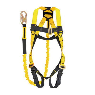 Acquistare 45mm High Strength Polyester Full Body Safety Harness con resistenza alla rottura di 25000 libbre e certificazione ANSI/ASSE Z359.11-2014 fabbricazione online