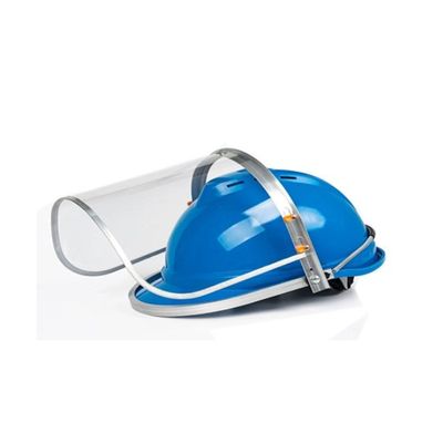 comprare Elmetto per motosega in PVC con maschera integrale antispruzzo e sospensione a 6 punti per la sicurezza della costruzione fabbricazione online