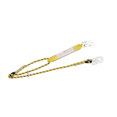 Acquistare 1460 a 1988 mm cordone di sicurezza regolabile con cordone del mantello nucleo e assorbente di energia giallo per fermare le cadute fabbricazione online
