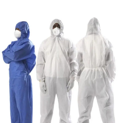 Un buon prezzo. Tuta protettiva eliminabile Kit With Hood del PPE della tuta 45gsm SMS di 2XL 3XL in linea