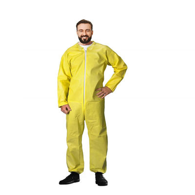 Un buon prezzo. Tipo 3 vestito protettivo chimico protettivo eliminabile giallo del Ppe della tuta 6XL eliminabile in linea