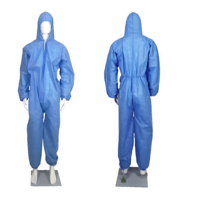comprare Vestito medico della tuta di SMS di S-2XL di sicurezza dell'abbigliamento protettivo eliminabile blu della tuta fabbricazione online