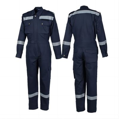 comprare Il vestito comodo 100% della tuta della sicurezza del cotone ha restretto ignifugo per la protezione personale fabbricazione online