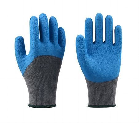 comprare Guanti rivestiti in gomma con palmo in lattice increspato calibro 10, certificati EN388 per edilizia e giardinaggio fabbricazione online