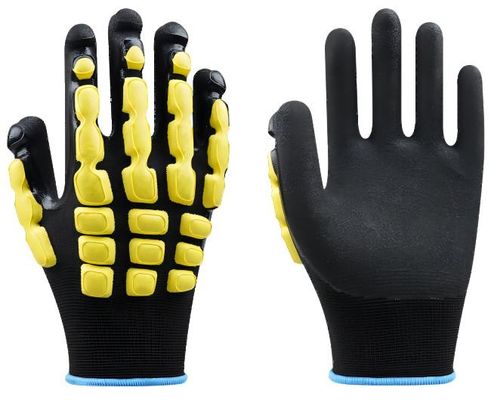 comprare L'anti nitrile resistente della presa della sicurezza dei guanti di impatto 13G ha ricoperto i guanti della mano fabbricazione online