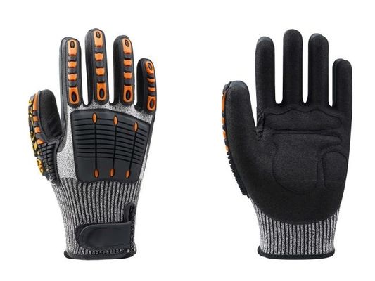 comprare Guanti anti-vibrazione di calibro 13 resistenti al taglio e all'urto per lavori pesanti fabbricazione online
