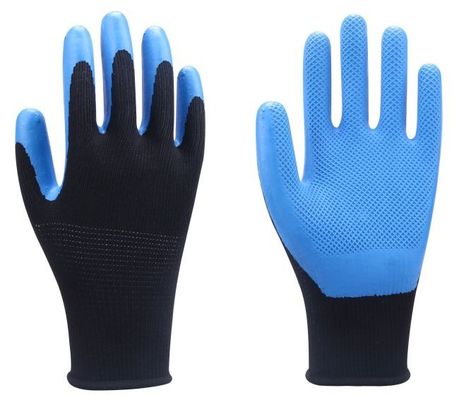 comprare Bene durevole resistente del lattice di Eco del calibro dei guanti 10 di slittamento senza cuciture del poliestere fabbricazione online