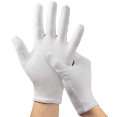 comprare M- Guanti del cotone della mano del paesaggio di XXL lavabili per bianco di ispezione del lavoro fabbricazione online