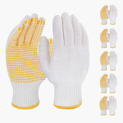 comprare L XL XXL Guanti da lavoro di sicurezza leggeri antiscivolo resistenti all'usura Guanti in cotone a mano fabbricazione online