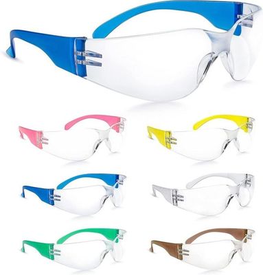 comprare Gli occhiali di protezione UV di protezione degli occhi della protezione del policarbonato blu graffiano 400 UV resistenti fabbricazione online