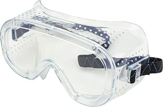 comprare Gli occhiali di protezione impermeabili di protezione degli occhi del PVC graffiano gli occhiali di protezione resistenti della costruzione fabbricazione online