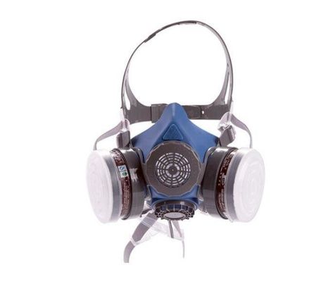 comprare Respiratore a mezza maschera riutilizzabile con connessione a baionetta e antiappannamento per la sicurezza chimica fabbricazione online