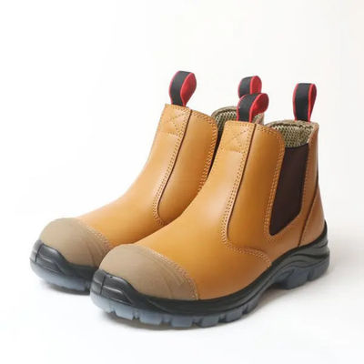 comprare Peso leggero S3 SRC Certificato Nubuck Scarpe di sicurezza in pelle Stivali industriali US 2-14 fabbricazione online