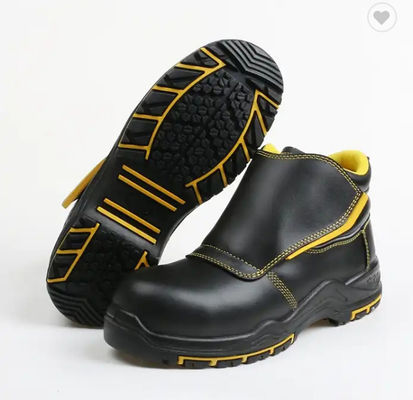 comprare Resistenza alle alte temperature S3 SRC Anti-sparatura Calzature di sicurezza per saldatura Scarpe di pelle per uso industriale fabbricazione online