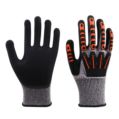 comprare 15 calibro Guanti di sicurezza resistenti agli urti resistenti alle vibrazioni resistenti ai tagli fabbricazione online