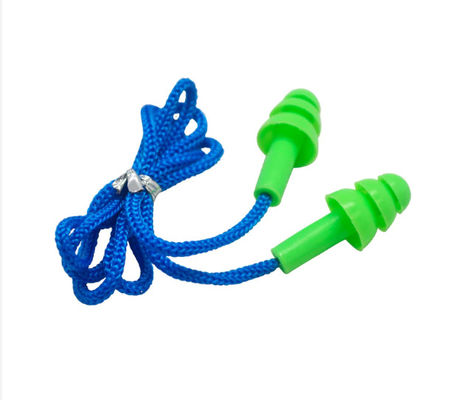 comprare Sicurezza tappi acustici riutilizzabili in silicone con schiuma PU a rimbalzo lento per la riduzione del rumore e il colore personalizzato fabbricazione online
