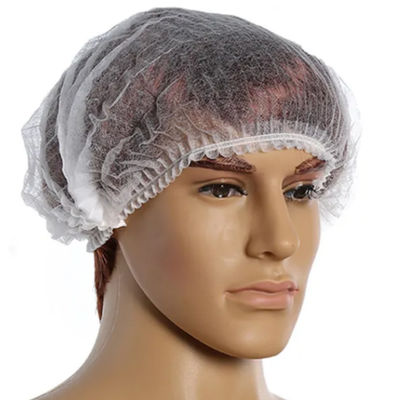Un buon prezzo. cappuccio Bouffant eliminabile non tessuto del cappuccio della testa 14gsm con la banda elastica 18in 19in in linea