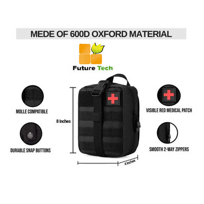 Un buon prezzo. Borsa di emergenza per kit di pronto soccorso in tessuto Oxford 600D certificata CE/ISO13485 per uso medico tattico all'aperto in linea