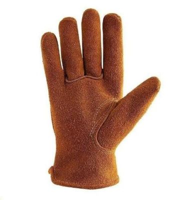 Un buon prezzo. Guanti in pelle resistenti al calore, flessibili da indossare per la saldatura e la sicurezza in edilizia in linea