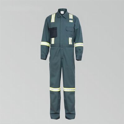Un buon prezzo. Tuta di sicurezza 88% cotone 12% nylon certificata NFPA 70E e 2112 con striscia riflettente a 360° in linea