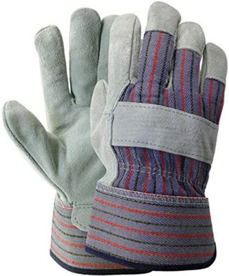 Un buon prezzo. Guanti di pelle per mani con grande presa, resistenti alle forature e manette di sicurezza gommate per il lavoro di sicurezza in linea