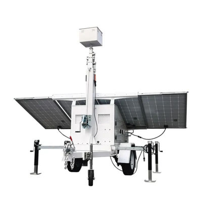 Un buon prezzo. Potente 1KW di potenza di carico LED Solar Tower Light con 6m mastro idraulico e funzionamento a zero rumore in linea