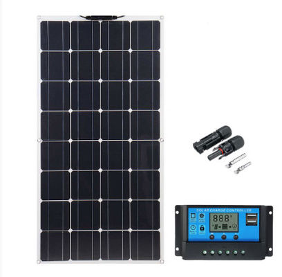 Un buon prezzo. Pannello solare impermeabile 100W 12V di Flexiable monocristallino con il regolatore della tassa in linea