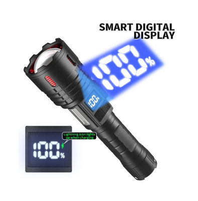Un buon prezzo. Potente 1500-1600 Lumens LED Torcia Torcia con USB ricaricabile Tipo-C e Zoom telescopico per campeggio escursioni all'aperto in linea