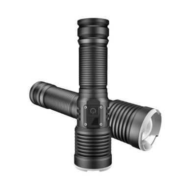 Un buon prezzo. Torcia LED ad alto lume ricaricabile con funzione zoom per campeggio e attività all'aperto in linea