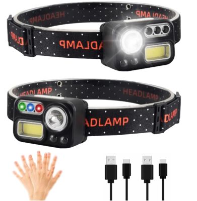 Un buon prezzo. 500 lumens proiettore a LED con sensore di movimento e batteria ricaricabile per attività all'aperto in linea
